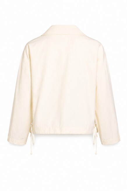 Kısa Poplin Trençkot KEMİK LBY0069