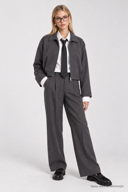 Bomber Ceket Pantolon Premium Selection Takım ANTRASİT LBY0100