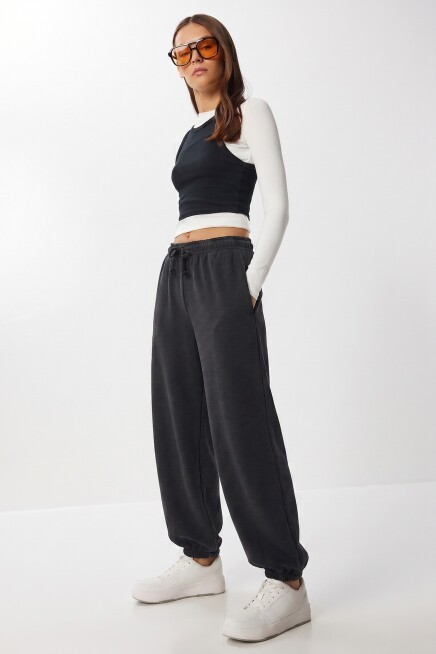 Cepli Modal Jogger Eşofman Altı ANTRASİT LUB0365