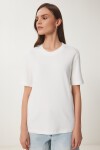 2li Paket Pamuklu Basic Örme T-shirt SİYAH BEYAZ LAG0002