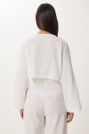 Bağlama Detaylı Keten Bluz Pantolon Takım EKRU LBV0068