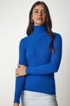 Balıkçı Yaka Fitilli Basic Kazak MAVİ LBV0029