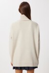 Balıkçı Yaka Oversize Triko Kazak BEJ LBV0011