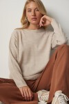 Bisiklet Yaka Basic Kazak BEJ LBV0035