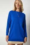 Bisiklet Yaka Basic Kazak MAVİ LBV0035