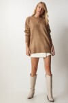 Bisiklet Yaka Oversize Triko Kazak BİSKÜVİ LBV0019