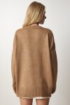 Bisiklet Yaka Oversize Triko Kazak BİSKÜVİ LBV0019
