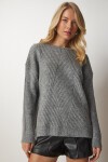 Bisiklet Yaka Triko Kazak GRİ LBV0027