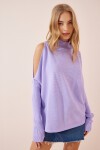 Cut Out Detaylı Oversize Triko Kazak LİLA LAS0009