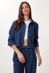 Denim Ceket Pantolon Takım KOYU MAVİ LAC0003