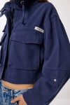 Kapaklı Cepli Gabardin Ceket - 1770 LACİVERT LAN0063