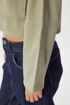 Kapaklı Cepli Gabardin Ceket - 1770 ZEYTİN YEŞİLİ LAN0063