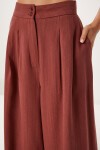Keten Yelek Pantolon Takım KİREMİT HNO0005