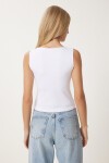 Kolsuz Sandy Bluz BEYAZ LAN0029