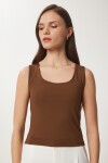 Kolsuz Sandy Bluz KAHVERENGİ LAN0029