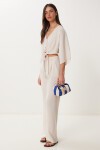 Modal Bluz Pantolon Takım KREM LBV0069