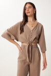 Modal Bluz Pantolon Takım VİZON LBV0069