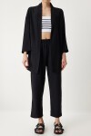 Örme Kimono Pantolon Takımı SİYAH LBY0001