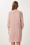 Oversize Uzun Cepli Triko Hırka PEMBE LAS0007