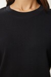 Pamuklu Basic Örme T-shirt SİYAH LAG0001