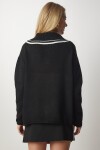 Polo Yaka Triko Kazak SİYAH LBV0031