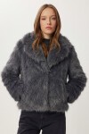 Suni Kürk Ceket GRİ LAX0001