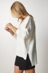 V Yaka Oversize Triko Kazak KEMİK LBV0026