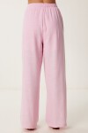 Bol Kesim Keten Pantolon PEMBE LDP0002