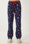 Desenli Örme Pijama Altı LACİVERT LCV0008