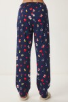 Desenli Örme Pijama Altı LACİVERT LCV0008