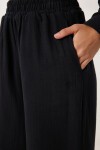 Keten Müslin Gömlek Pantolon Takım SİYAH LCR0078