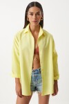 Oversize Basic Gömlek AÇIK SARI LDD0003