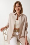 Oversize Basic Gömlek BİSKÜVİ LDD0003