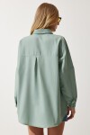 Oversize Basic Gömlek ÇAĞLA YEŞİLİ LDD0003