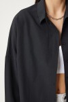 Oversize Basic Gömlek SİYAH LDD0003