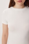 2’li Paket Bisiklet Yaka Basic Örme T-shirt KAHVERENGİ KEMİK LDZ0066