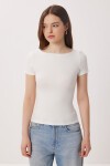 2’li Paket Kayık Yaka Basic Örme Bluz KAHVERENGİ KEMİK LDZ0064
