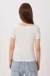2’li Paket Kayık Yaka Basic Örme Bluz KAHVERENGİ KEMİK LDZ0064