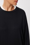 Basic Mevsimlik Modal Sweatshirt SİYAH LEN0026