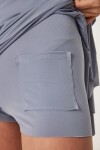 İçi Şortlu Örme Mini Tenis Etek GRİ LDZ0036