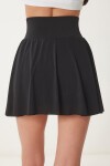 İçi Şortlu Örme Mini Tenis Etek SİYAH LDZ0036