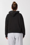 Kapüşonlu Mevsimlik Modal Sweatshirt SİYAH LEN0030