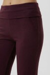 Katlanır Belli İspanyol Paça Örme Pantolon MÜRDÜM LCR0105