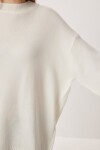 Oversize Basic Triko Kazak EKRU LDD0127