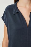 Polo Yaka Cepli Örme Elbise ANTRASİT LDZ0038
