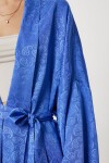 Saten Yüzeyli Kimono Şort Takım MOR LFG0099