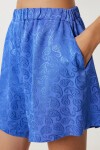 Saten Yüzeyli Kimono Şort Takım MOR LFG0099