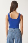 Askılı Crop 3lü Paket Örme Bluz KIRMIZI GRİ MELANJ KOYU MAVİ LGT0005