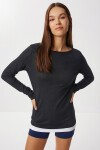 Basic Mevsimlik Örme Bluz ANTRASİT LEX0014