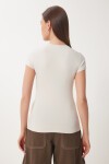 Bedene Oturan Sandy Örme T-shirt TAŞ LJF0001